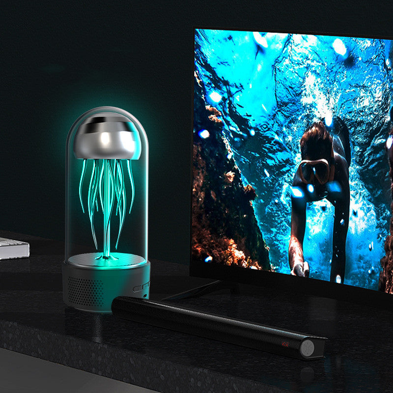 Creative Jellyfish Bluetooth Speaker Colorful Flashing Lamp Octopus Au
 Overview:


 【Professional Stereo】The stereo surround sound effect is more than that of one pro. Two pro are networked and used. The left and right sound channels hallowen giftsMy Tech AddictMy Tech Addict
