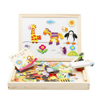 Multifunctional Magnetic Kids Puzzle Drawing Board Educational Toys Learning Wooden Puzzles Toys For Children Gift - My Tech Addict