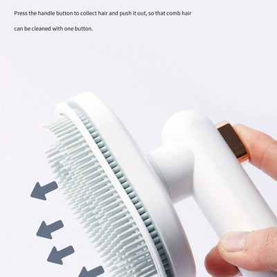 Pet Comb Cat Dog To Remove Floating Hair Pet Hair Brush Hair Removal Artifact Pet Grooming Brush Supplies Self Cleaning Comb Pet Products - My Tech Addict