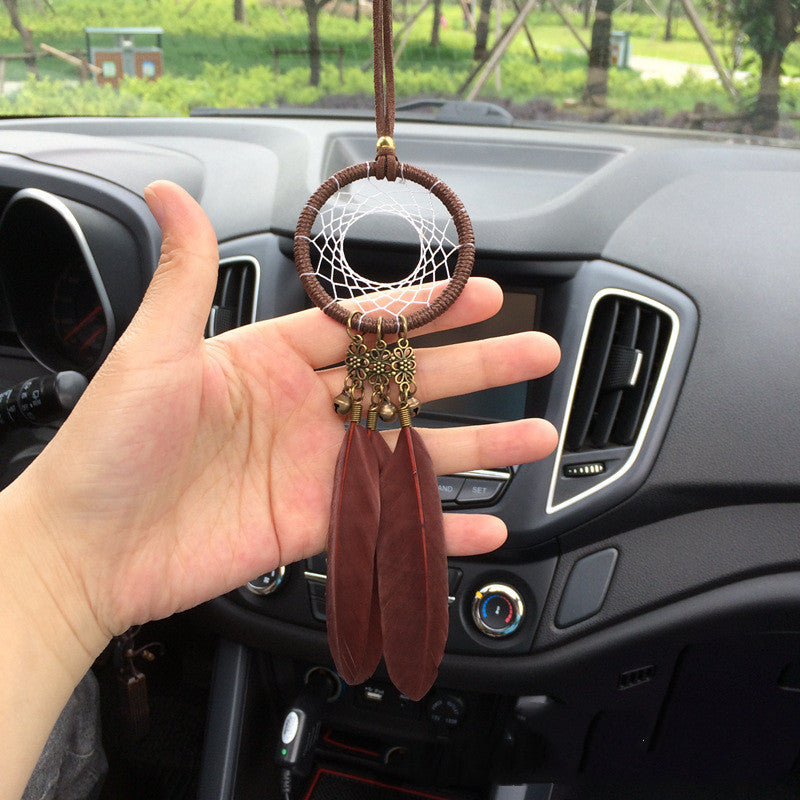 Creative feather car pendant safety car accessories - My Tech Addict