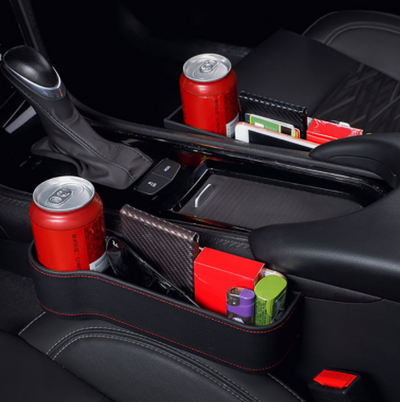 PU Car Organizer Seat Gap Storage Box Car Seat Side Slit for Wallet Phone Coins Cigarette Keys Cards Car Accessories - My Tech Addict