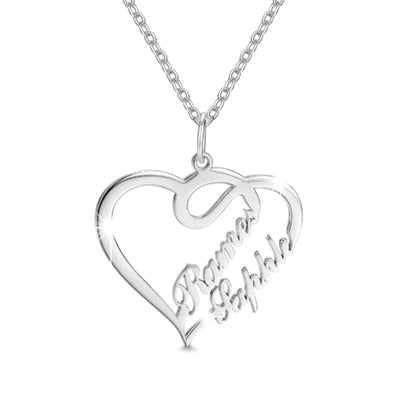 Double Heart Necklace Personalized Necklaces Pendant Gifts Stainless S
 
 Overview:
 
 


 Three plating colors, two materials, to provide you with a variety of choices.
 
 The chain uses a thin one to better highlight the line except hallowen giftsMy Tech AddictMy Tech Addict