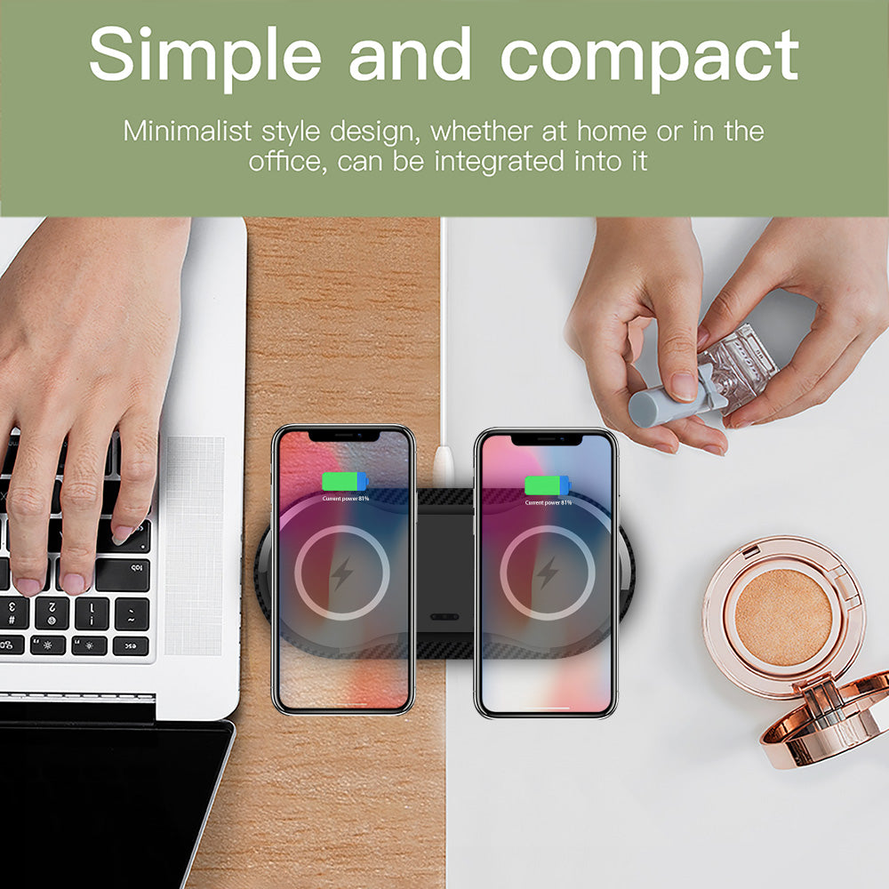 Wireless Charger Dual Mobile Phone Charger - My Tech Addict