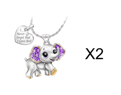 Women Necklace Blue Cute Elephant Necklace Fashion Cartoon Animal Neck
 Overview:
 
 Unique design, stylish and beautiful.
 
 Good material, not easy to wear.
 
 
 
 Specification:
 
 
 Material: Alloy
 
 Processing: Plating
 
 Stylinghallowen giftsMy Tech AddictMy Tech Addict