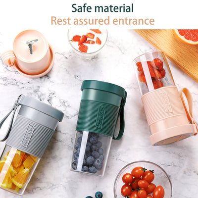 Mini USB Rechargeable Portable Blender Electric Fruit Juicer Kitchen Smoothie Maker Lightweight Sports Bottle Multifunction Blender - My Tech Addict