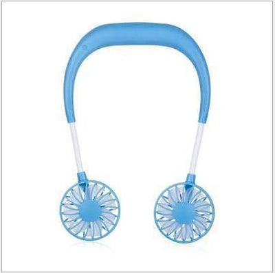 Charging portable lazy fan student desktop fan hanging neck fan - My Tech Addict