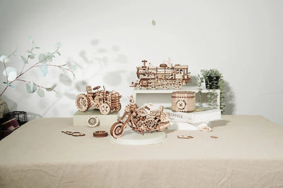 Robotime Rokr Cruiser Motorcycle DIY Wooden Model 420 Pcs Building Block Kits Funny Toys Gifts For Children Adults Dropshipping - My Tech Addict
