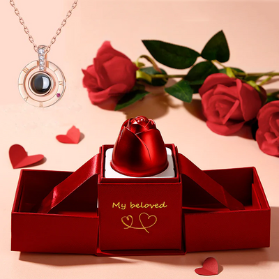 2023 Hot Valentine's Day Gifts Metal Rose Jewelry Gift Box Necklace Fo
 Overview:
 
 100% new design and high quality
 
 Must-have for fashion women
 
 Have a beautiful appearance
 
 
 Specifications:

Necklace：

 Style: ethnic
 
 Matehallowen giftsMy Tech AddictMy Tech Addict