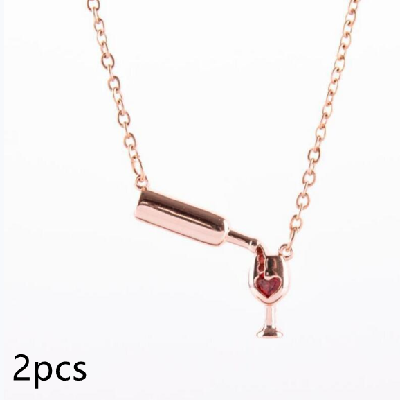 Wine Bottle Cup Pendant Necklace For Women Girls Wine Glass Necklace L
 Overview:
 
 Wine necklace for women - Our Wine Bottle &amp; Glass necklace is dainty, gorgeous, and hilarious.Treat yourself to fun and unique jewelry pieces thathallowen giftsMy Tech AddictMy Tech Addict