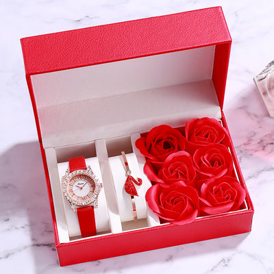 Valentine's Day gifts for ladies watches
 Thickness: 6mm
 
 Dial diameter: 32mm
 
 Crown type: onion crown
 
 Mirror material: sapphire crystal glass mirror
 
 Buckle style: pin buckle
 
 Buckle material: hallowen giftsMy Tech AddictMy Tech Addict
