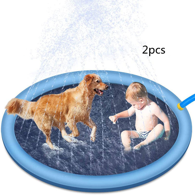 Non-Slip Splash Pad For Kids And Pet Dog Pool Summer Outdoor Water Toys Fun Backyard Fountain Play Mat - My Tech Addict