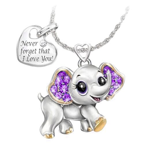Women Necklace Blue Cute Elephant Necklace Fashion Cartoon Animal Neck
 Overview:
 
 Unique design, stylish and beautiful.
 
 Good material, not easy to wear.
 
 
 
 Specification:
 
 
 Material: Alloy
 
 Processing: Plating
 
 Stylinghallowen giftsMy Tech AddictMy Tech Addict