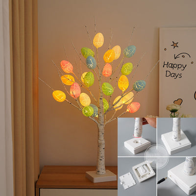 Easter Decoration 60cm Birch Tree Home Easter Egg LED Light Gift Sprin
 Overview:

【LED Easter Tree】24" light up birch tree with 24 LED Warm White lights, the unique charm is the black lines on the white, which looks like a real birch hallowen giftsMy Tech AddictMy Tech Addict