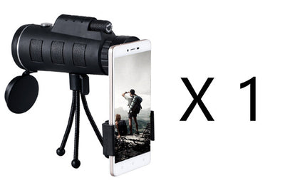 Compatible with Apple, Monocular Telescope Zoom Scope with Compass Phone Clip Tripod - My Tech Addict