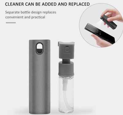 2 In 1 Phone Computer Screen Cleaner Kit For Screen Dust Removal Microfiber Cloth Set - My Tech Addict
