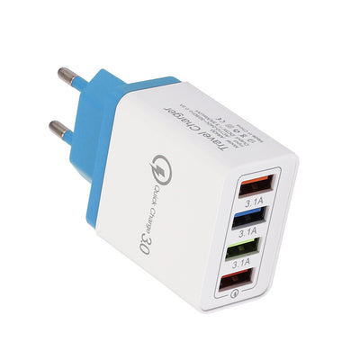 USB Charger Quick Charge 3.0 4 Phone Adapter For Tablet Portable Wall Mobile Charger Fast Charger - My Tech Addict