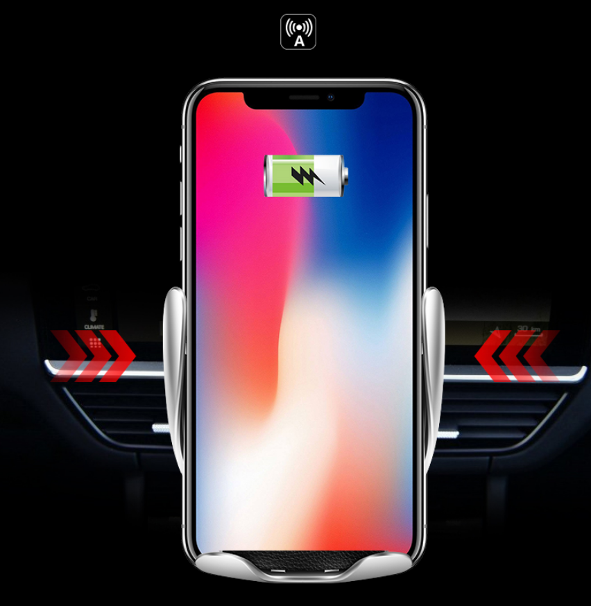 Car Wireless Charger 10W Induction Car Fast Wireless Charging With Car Phone Holder S5 - My Tech Addict