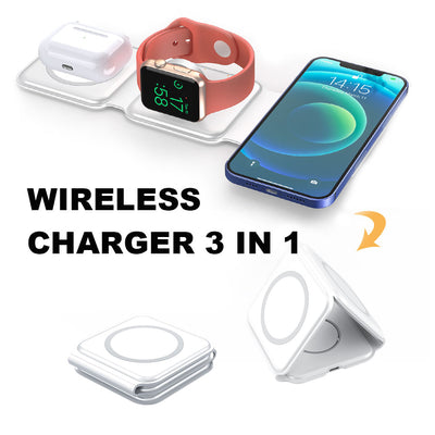 Magnetic Wireless Charger Mobile Phone Watch Headset Portable Fast Charging - My Tech Addict