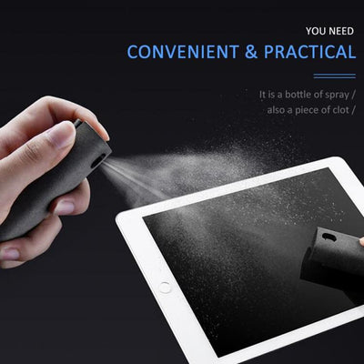2 In 1 Phone Computer Screen Cleaner Kit For Screen Dust Removal Microfiber Cloth Set - My Tech Addict