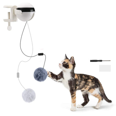 Electric Automatic Lifting Motion Cat Toy Interactive Puzzle Smart Pet Cat Teaser Ball Pet Supply Lifting Toys - My Tech Addict