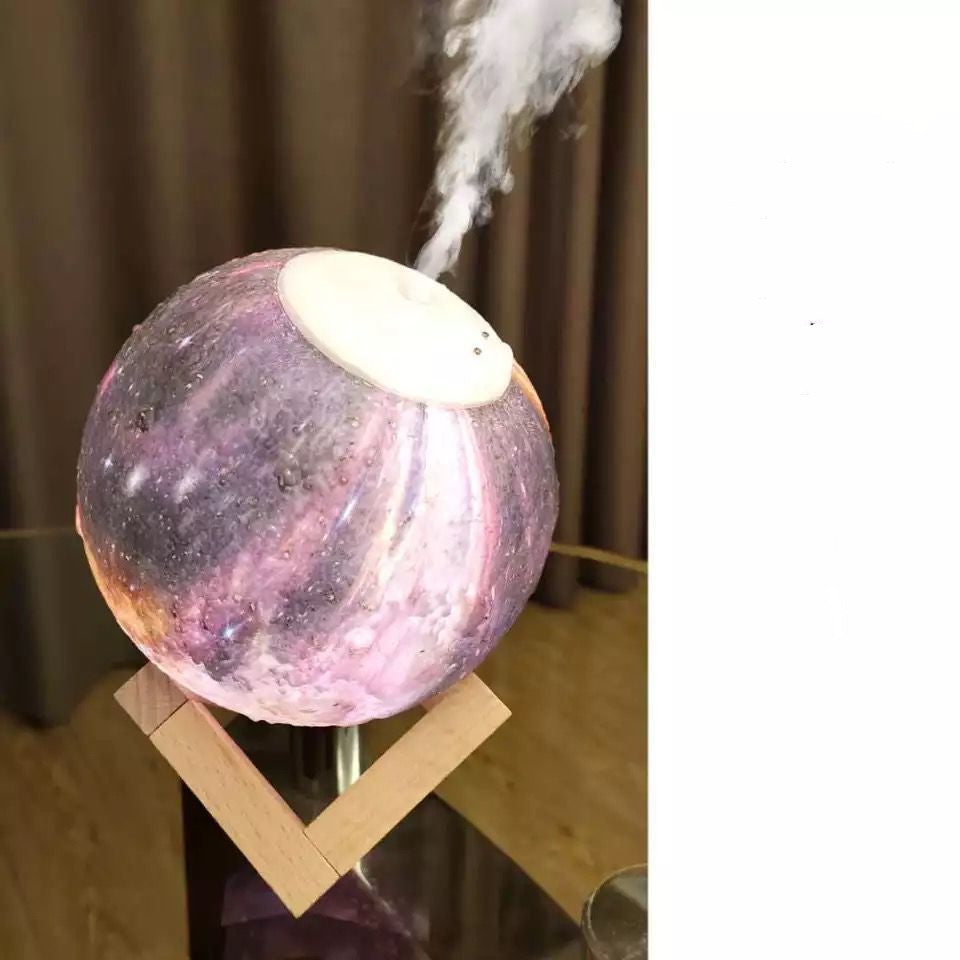 Lunar Humidifier Night Light Bedroom Household Aromatherapy Moisturizing Spray Dormitory Bedside Mute Creative Gift - My Tech Addict