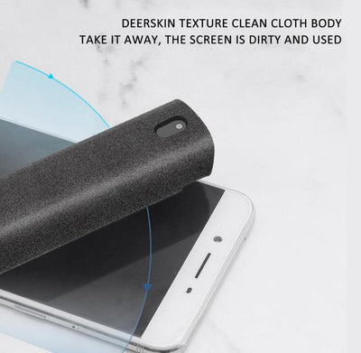 2 In 1 Phone Computer Screen Cleaner Kit For Screen Dust Removal Microfiber Cloth Set - My Tech Addict