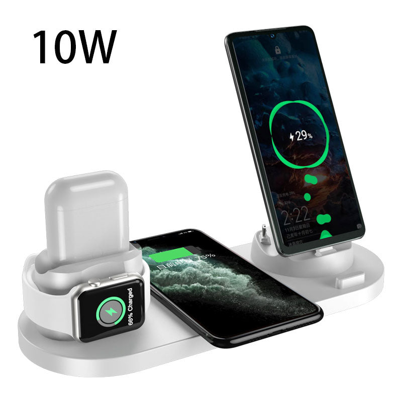 Wireless Charger For IPhone Fast Charger For Phone Fast Charging Pad For Phone Watch 6 In 1 Charging Dock Station - My Tech Addict