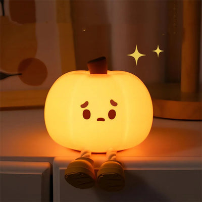 Home Decor Halloween Pumpkin Night Light Cute Soft Silicone Lamp Touch
 Overview:


 1. BPA-Free Safe Table Lamp: The cute Pumpkin night light is made with baby-safe BPA-free silicone to give a pleasantly soft touch, easy to carry arouhallowen giftsMy Tech AddictMy Tech Addict