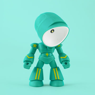 Cute LED Hero Table Lamp Mini Portable Cool Mecha Cute Robot Night Lig
 Overview:

1. Cute night light adopts mecha robot figures hero design which are equipped with head, arms, legs, when turn on with lights all ages will love the unihallowen giftsMy Tech AddictMy Tech Addict