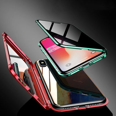 Phone Case Anti-peep Magnetic Protective Shell Magnetic Privacy Glass Case For Phone - My Tech Addict