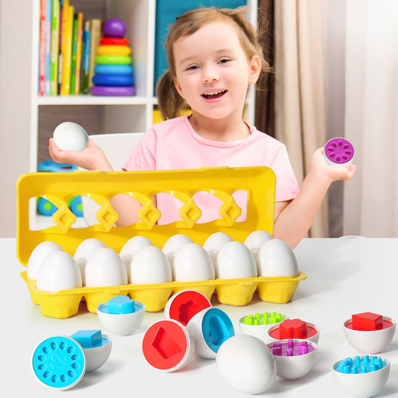 Baby Learning Educational Toy Smart Egg Toy Games Shape Matching Sorters Toys Montessori Eggs Toys For Kids Children - My Tech Addict