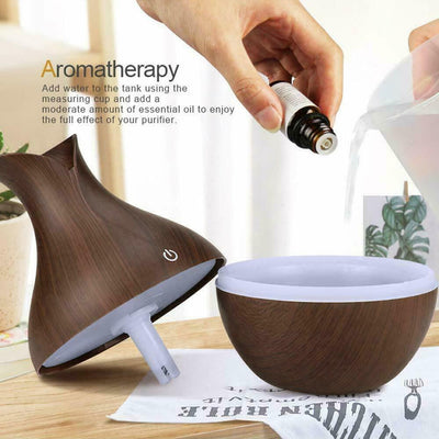 Ultrasonic Humidifier Oil Diffuser Air Purifier Aromatherapy with LED Lights - My Tech Addict