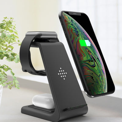 3 In 1 Fast Charging Station Wireless Charger Stand Wireless Quick Charge Dock For Phone Holder - My Tech Addict