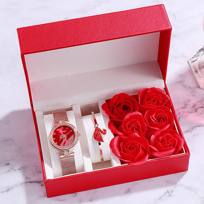 Valentine's Day gifts for ladies watches
 Thickness: 6mm
 
 Dial diameter: 32mm
 
 Crown type: onion crown
 
 Mirror material: sapphire crystal glass mirror
 
 Buckle style: pin buckle
 
 Buckle material: hallowen giftsMy Tech AddictMy Tech Addict