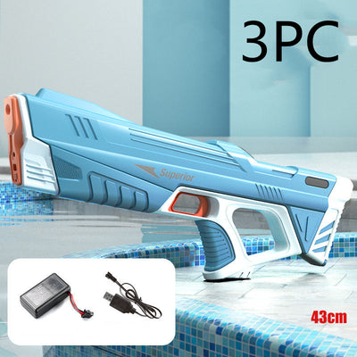 Summer Full Automatic Electric Water Gun Toy Induction Water Absorbing High-Tech Burst Water Gun Beach Outdoor Water Fight Toys - My Tech Addict