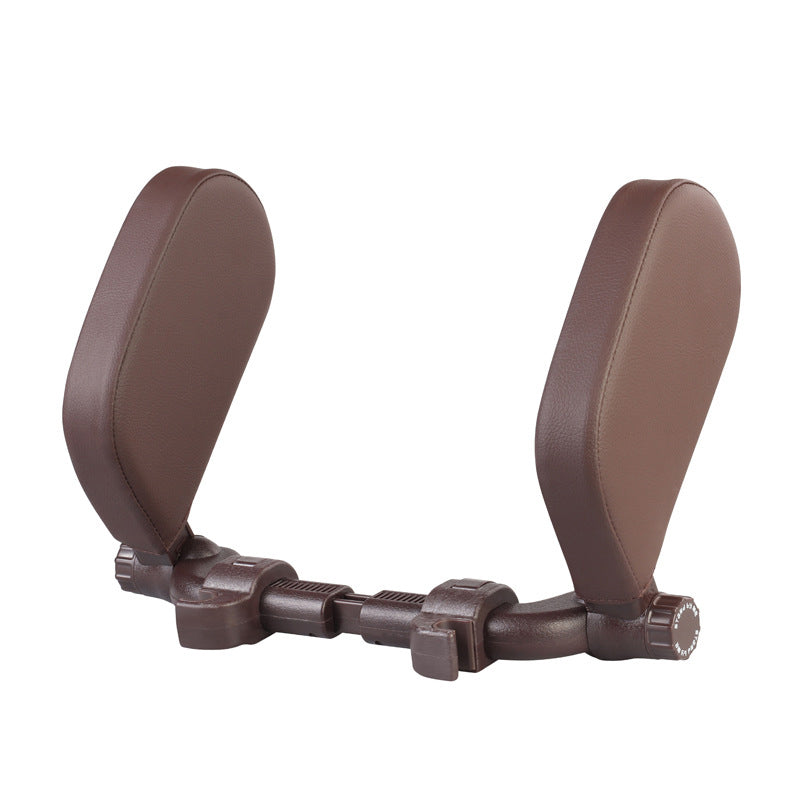 Car headrest pillow Sleep Adjustable Side Car Soft Travel Seat Headrest Auto Leather Support Neck Pillow Cushion car accessories - My Tech Addict