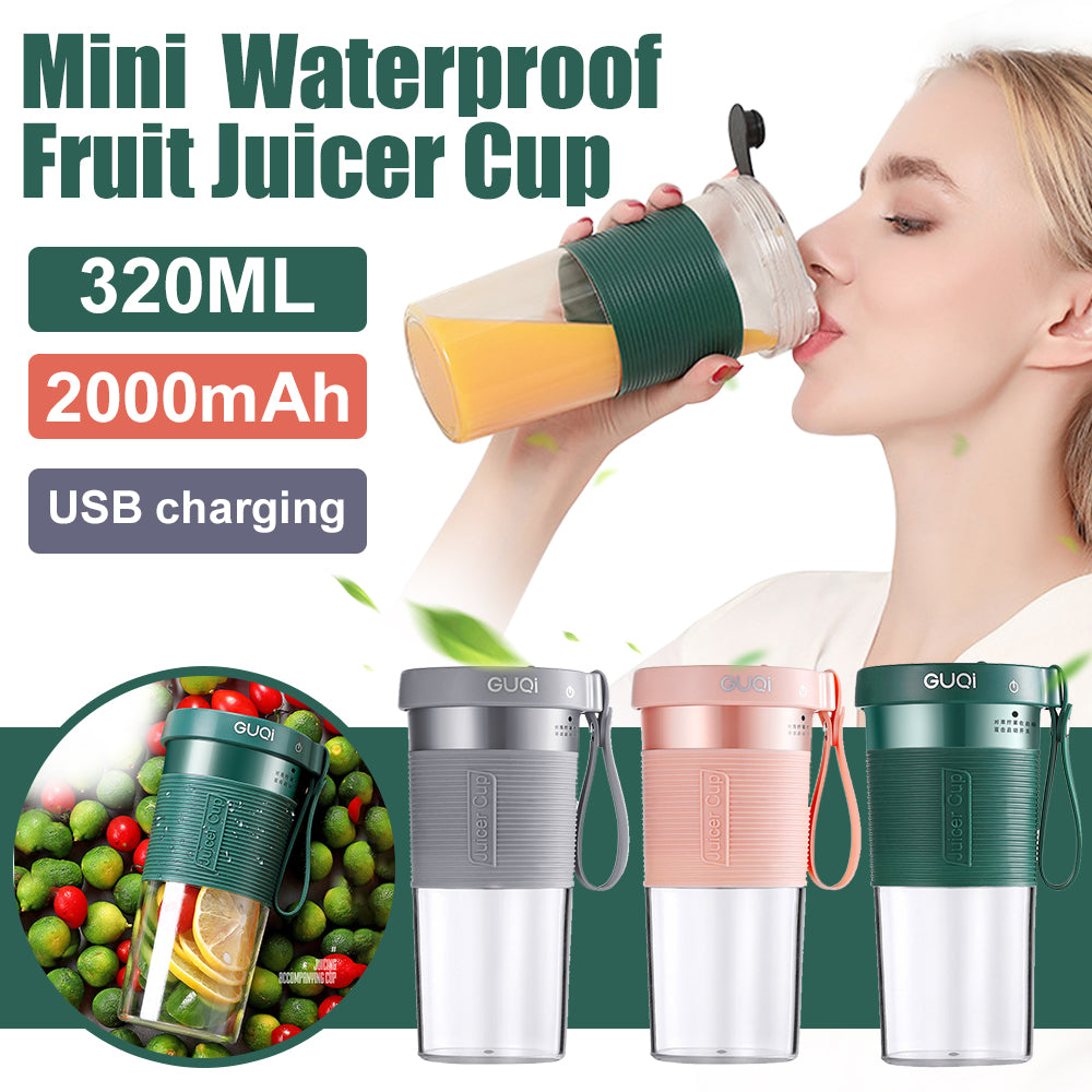 Mini USB Rechargeable Portable Blender Electric Fruit Juicer Kitchen Smoothie Maker Lightweight Sports Bottle Multifunction Blender - My Tech Addict