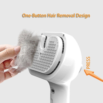 Pet Comb Self Cleaning Pets Hair Remover Brush For Dogs Grooming Tools Dematting Comb Built-in Mist Humidifier Pet Products - My Tech Addict