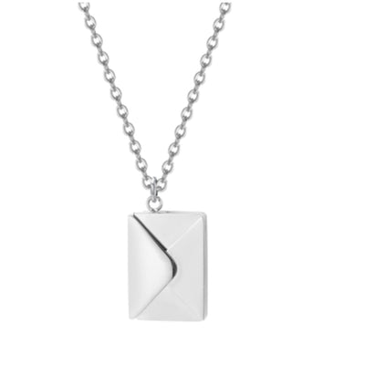 Silver Necklace Women Envelope Lover Letter Pendant Best Gifts For Gir
 Overview:
 
 This envelop necklace is suitable for any occasion, wedding, party, party, birthday, travel and everyday life.Can match any dress, T-shirt, shirt, drehallowen giftsMy Tech AddictMy Tech Addict