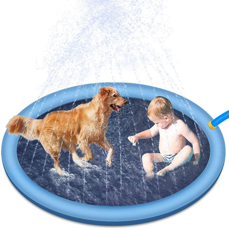 Non-Slip Splash Pad For Kids And Pet Dog Pool Summer Outdoor Water Toys Fun Backyard Fountain Play Mat - My Tech Addict
