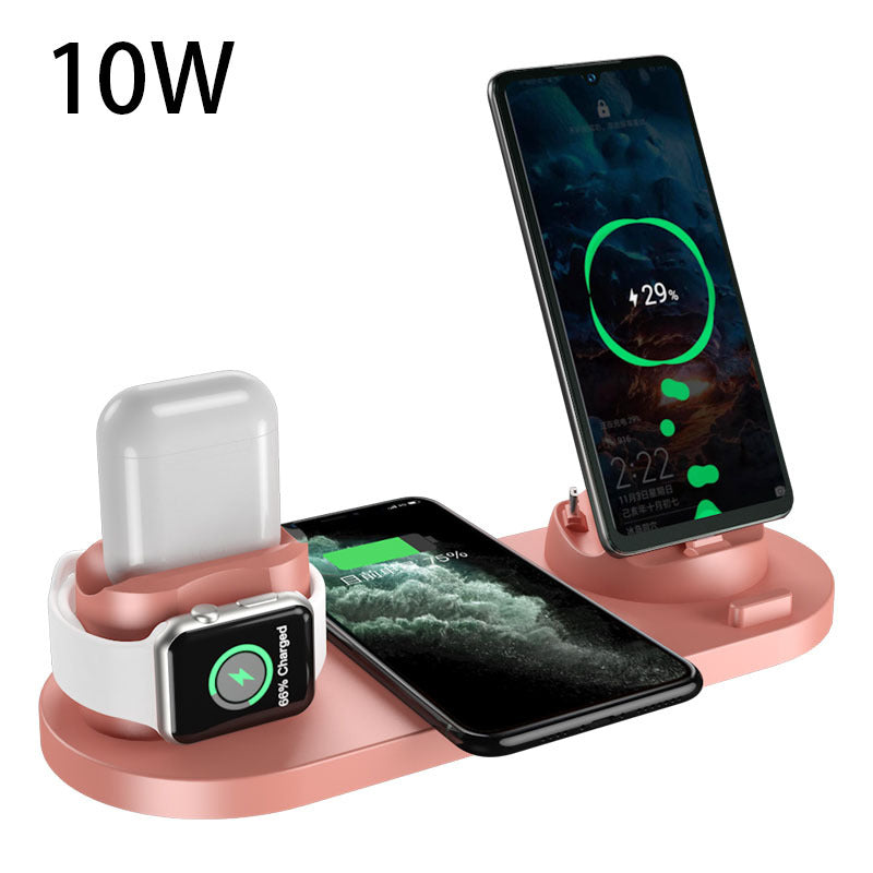 Wireless Charger For IPhone Fast Charger For Phone Fast Charging Pad For Phone Watch 6 In 1 Charging Dock Station - My Tech Addict