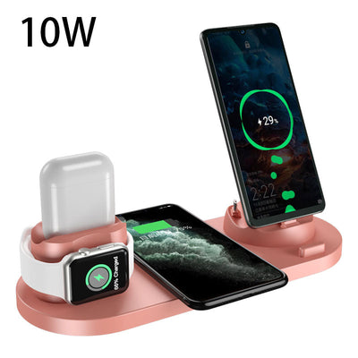 Wireless Charger For IPhone Fast Charger For Phone Fast Charging Pad For Phone Watch 6 In 1 Charging Dock Station - My Tech Addict