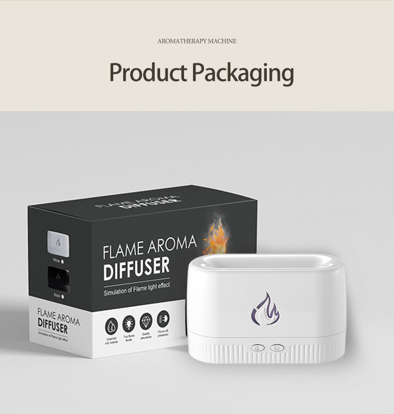 Factory Price Flame Humidifier Aroma Diffusers Machine Home Bedroom Silent Essential Oil Flame Aroma Diffuser - My Tech Addict