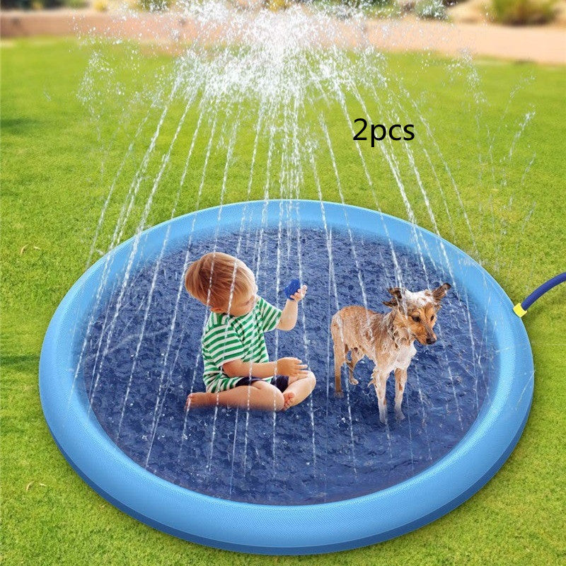 Non-Slip Splash Pad For Kids And Pet Dog Pool Summer Outdoor Water Toys Fun Backyard Fountain Play Mat - My Tech Addict