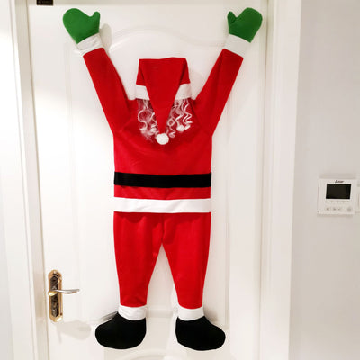Santa Claus Climbs The Wall To Decorate Clothes Ornaments Gifts Christ
 Product information:
 


 [Product name] Santa Claus decoration clothes
 
 [Material] Flannel
 
 [Size] see product display
 
 [Use scene] Christmas furniture layohallowen giftsMy Tech AddictMy Tech Addict