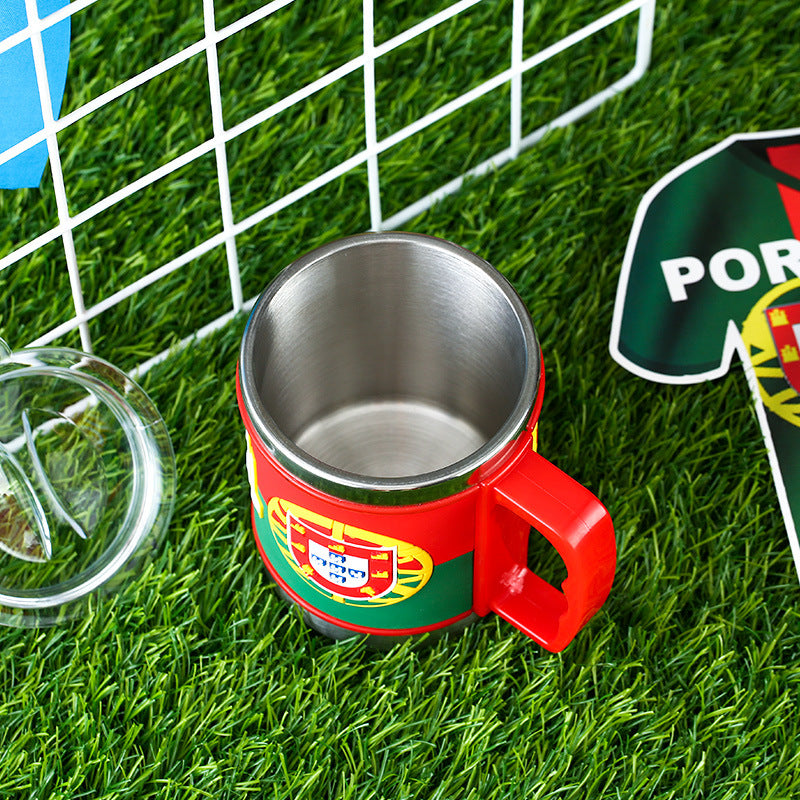 World Cup Soccer Mug Souvenirs Fans Small Gifts Event Prizes
 Product information:
 


 Material: rubber metal
 
 Applicable scene: sports trend, foot basket volleyball, other
 
 Color: France, England, Portugal, Spain, Brazihallowen giftsMy Tech AddictMy Tech Addict