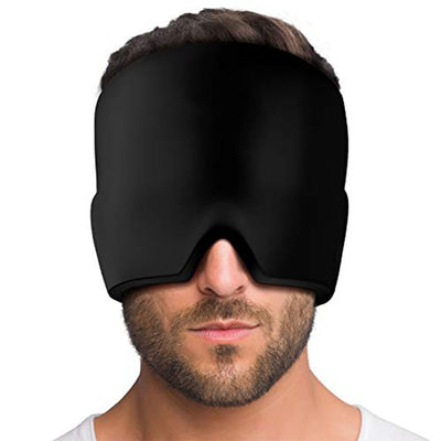 Migraine Relief Hat Cold Therapy Migraine Relief Products Comfortable Head Wrap Ice Pack Eye Mask For Puffy Eyes - My Tech Addict
