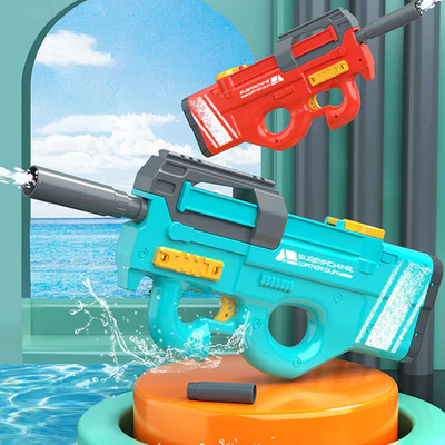New P90 Electric Water Gun High-Tech Kids Toys Outdoor Beach Pool Large Capacity Summer Gel Blasting Water Gun For Adults - My Tech Addict