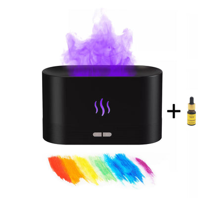 2022 Best Selling USB Ultrasonic Flame Humidifier Led RGB Colorful Essential Oil Fire Flame Aroma Diffuser - My Tech Addict