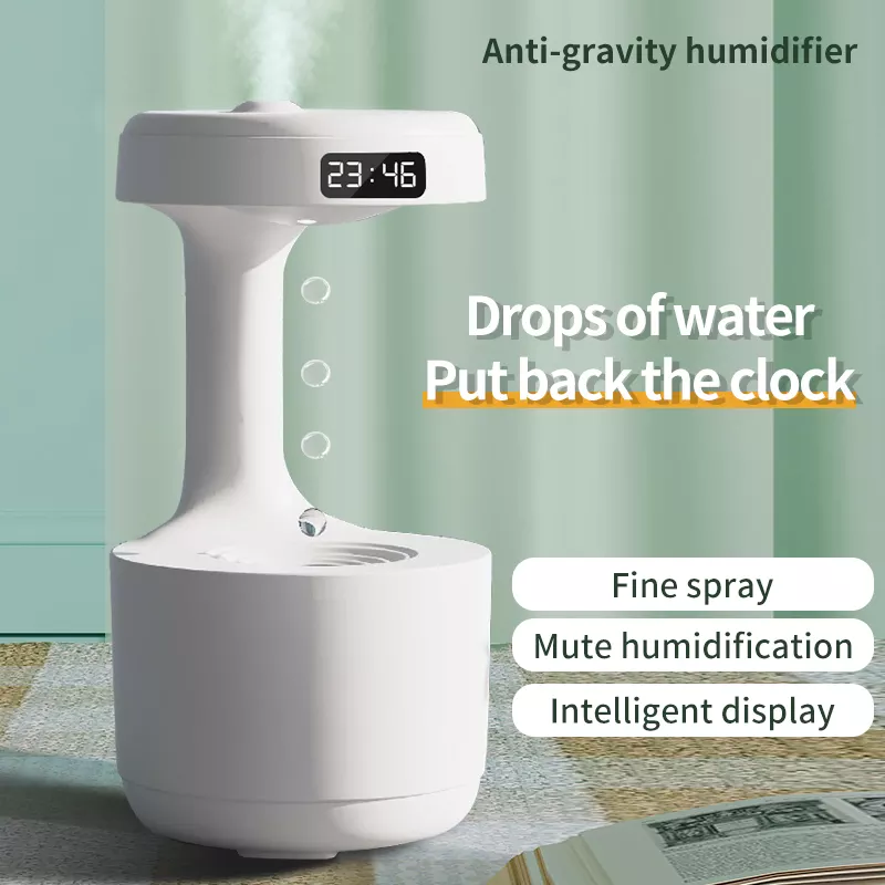 Anti-gravity Humidifier Water Droplet Backflow Aromatherapy Machine Large Capacity Office Bedroom Silent Large Fog Volume Spray - My Tech Addict